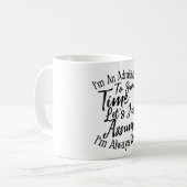 Mug Je suis administrateur pour gagner du temps (Devant gauche)