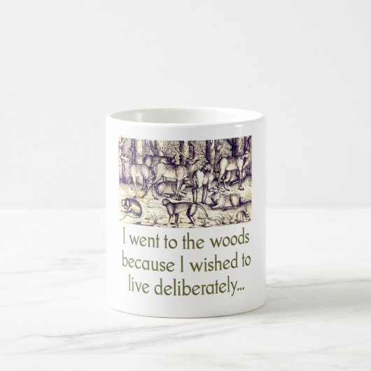 Mug Je Suis Allé Aux Bois - Citation (Centre)