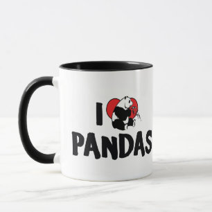 Mug Je suis amoureux des pandas au cœur - Amateur de p