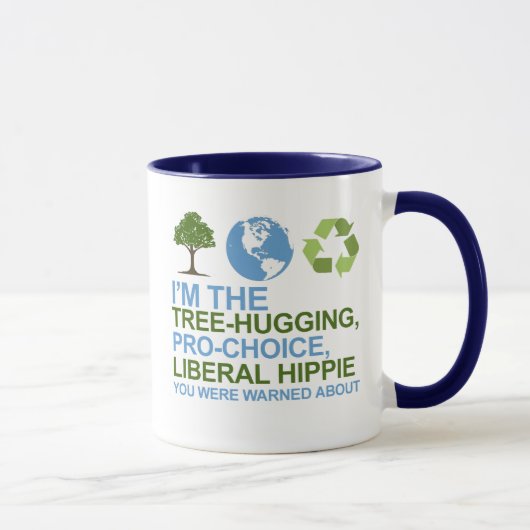 Mug Je suis arbre-étreindre, la hippie pour (Droite)