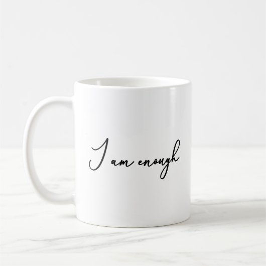 Mug Je suis assez Auto-Care Self Worth Encouragement (Gauche)