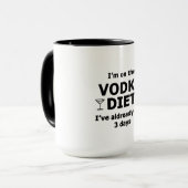 Mug Je Suis Au Régime Vodka (Devant gauche)