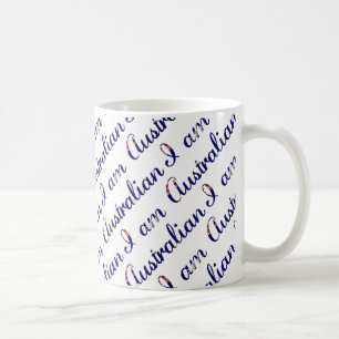 Mug Je suis Australien Motif de Typographie