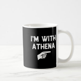 Mug Je suis avec Athena Costume de Halloween drôle ass