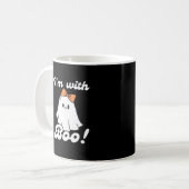 Mug Je suis avec Boo style rétro drôle (Devant gauche)