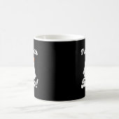 Mug Je suis avec Boo style rétro drôle (Centre)