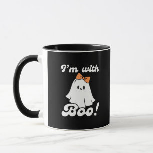 Mug Je Suis Avec Boo Style Rétro Drôle