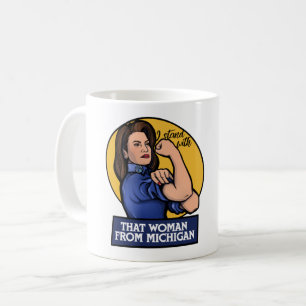 Mug Je suis avec cette femme du Michigan Gretchen