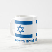 Mug Je suis avec Israël Cadeaux et Tee - shirts (Devant gauche)