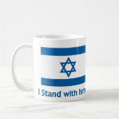 Mug Je suis avec Israël Cadeaux et Tee - shirts (Gauche)