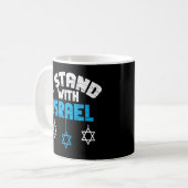 Mug Je Suis Avec Israël Les Cadeaux Juifs (Devant gauche)