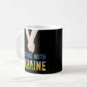 Mug Je Suis Avec La Chemise Ukrainienne Soutenez Le Dr (Devant gauche)