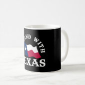 Mug Je suis avec le Texas (Devant droit)