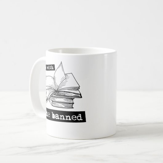 Mug je suis avec les livres interdits (Devant gauche)