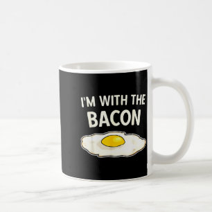 Mug Je suis avec les œufs au bacon Halloween facile à