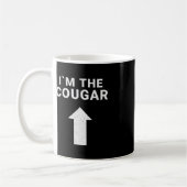 Mug Je suis avec l'Humour Cougar Halloween Cadeau d'an (Gauche)