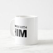 Mug Je suis avec lui (à gauche) (Devant gauche)