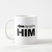 Mug Je suis avec lui (à gauche) (Gauche)