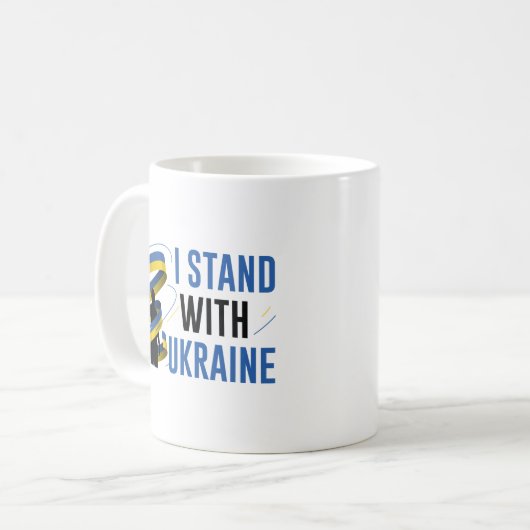 Mug Je Suis Avec L'Ukraine (Devant gauche)