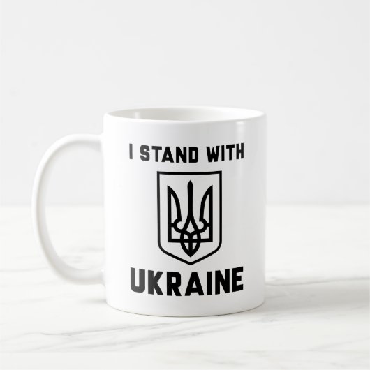 Mug Je Suis Avec L'Ukraine (Gauche)