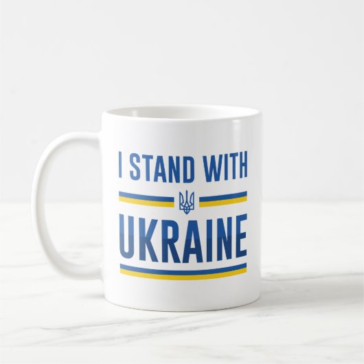 Mug Je Suis Avec L'Ukraine (Gauche)