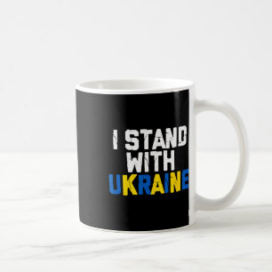 Mug Je suis avec l'Ukraine Allié Ami Drapeau de l'Ukra