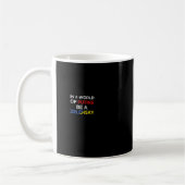 Mug Je suis avec l'Ukraine dans un monde de Poutine, s (Gauche)