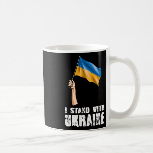 Mug Je suis avec l'Ukraine Fierté ukrainienne 1 (Droite)