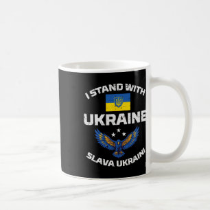 Mug Je suis avec l'Ukraine Slava Ukraini Hommes ukrain
