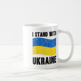 Mug Je suis avec l'Ukraine Soutien à l'Ukraine Drapeau