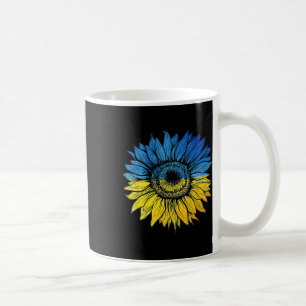 Mug Je suis avec l'Ukraine Soutien tournesol ukrainien