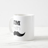 Mug Je suis avec Moustache (Devant gauche)