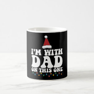 Mug Je suis avec papa sur cette famille de Noël
