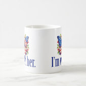 Mug Je suis avec son mignon papillon Kamala Harris (Centre)