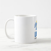 Mug Je suis avec Ukraine Flag - Soutenez les Ukrainien (Gauche)