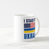 Mug Je Suis Avec Ukraine USA (Devant droit)