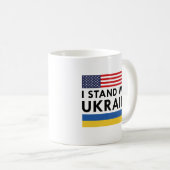 Mug Je Suis Avec Ukraine USA (Devant droit)