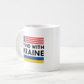 Mug Je Suis Avec Ukraine USA (Devant gauche)