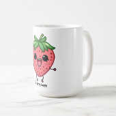 Mug Je suis Berry Happy mignon saut de fraise kawaii (Devant droit)