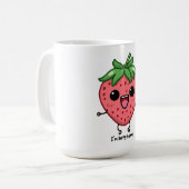 Mug Je suis Berry Happy mignon saut de fraise kawaii (Devant gauche)