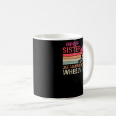 Mug Je suis Biker Soeur Fête des pères Wheely Glacière (Devant droit)