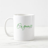 Mug Je suis Bio | Minime écriture manuscrite de thé et (Gauche)