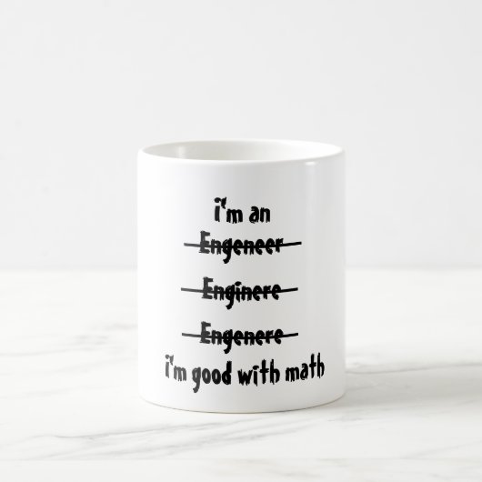 Mug Je suis bon avec des maths (Centre)