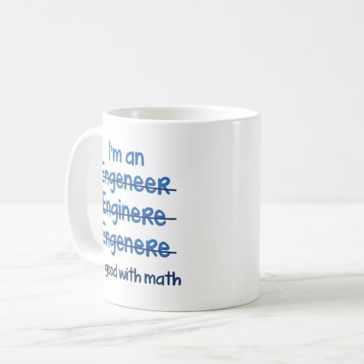 Mug Je suis bon avec les maths (Devant gauche)