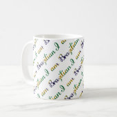 Mug Je suis brésilien Motif de la typographie (Devant gauche)