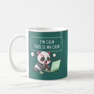 Mug Je suis calme, c'est mon calme - Humour de bureau