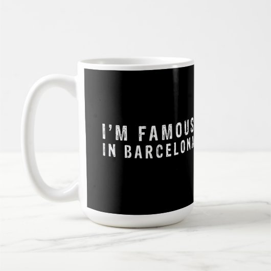 Mug Je suis célèbre à Barcelone (Gauche)