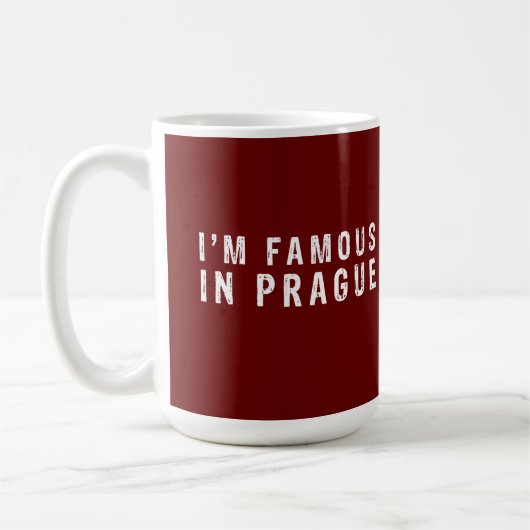 Mug Je suis célèbre à Prague (Gauche)