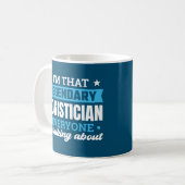 Mug Je suis cette légendaire citation drôle Logisticie (Devant gauche)
