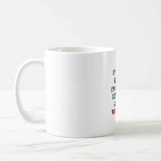 Mug Je suis chanceux (Gauche)